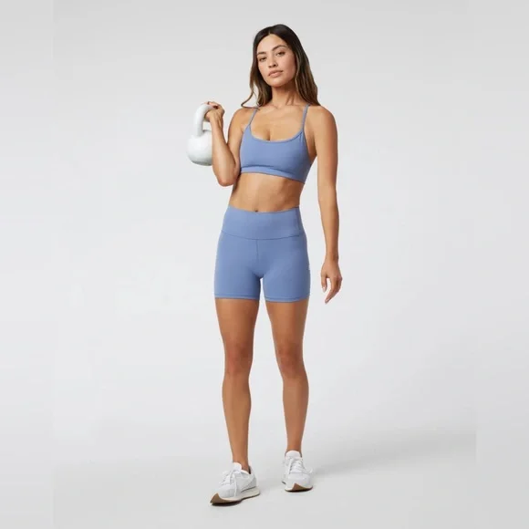 Vuori AllTheFeels Short in Blue Quartz - Picture 1 of 7